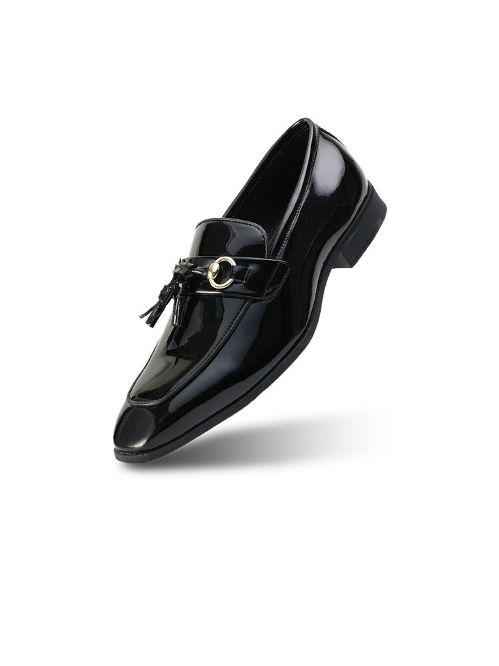 Kasut Slip On Bertumit Blok Hitam Lelaki MONKSTORY