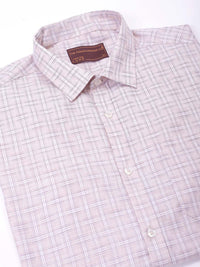 The Indian Garage Co. X Luxe Men Spread Collar Tartan Checked Slim Fit Formal Shirt