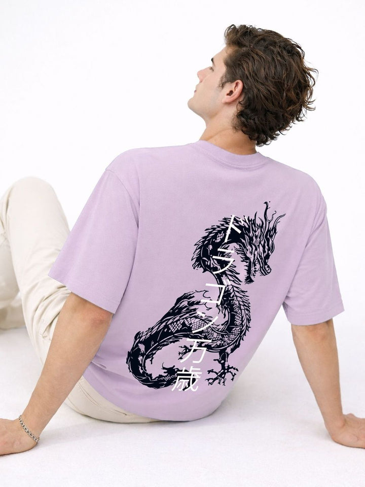 ADRO Men Printed Drop-Shoulder Sleeves T-shirt