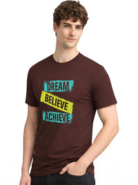 ADRO Men Typography Printed T-shirt