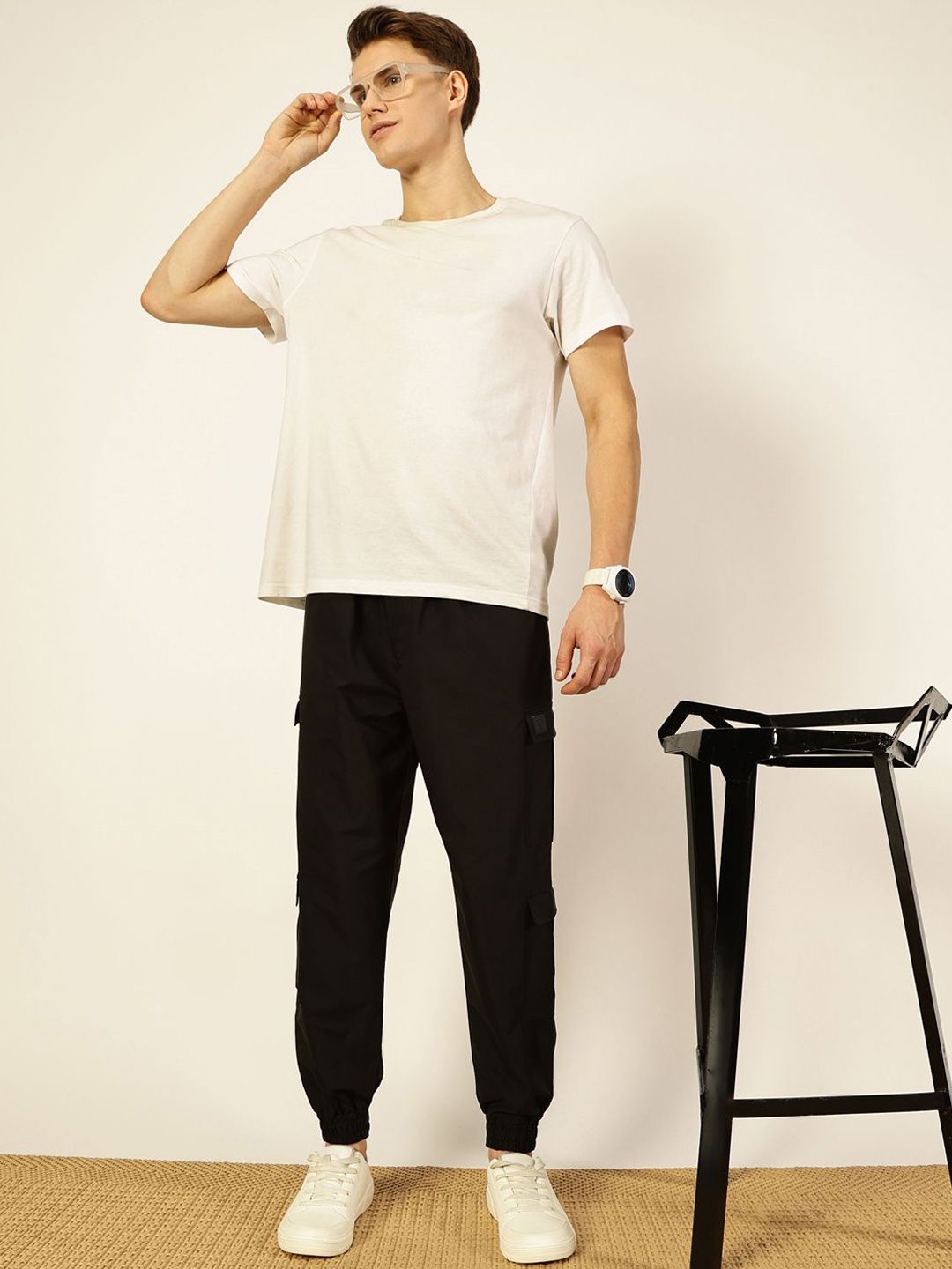Thomas Scott Men Smart Loose Fit Joggers Trousers