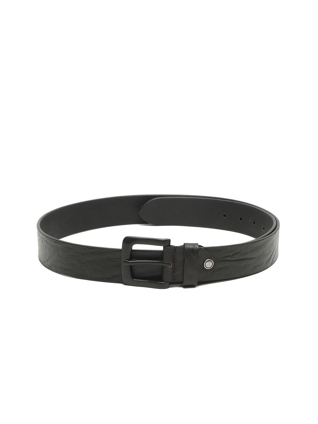 Teakwood Leathers Men Textured Leather Belt