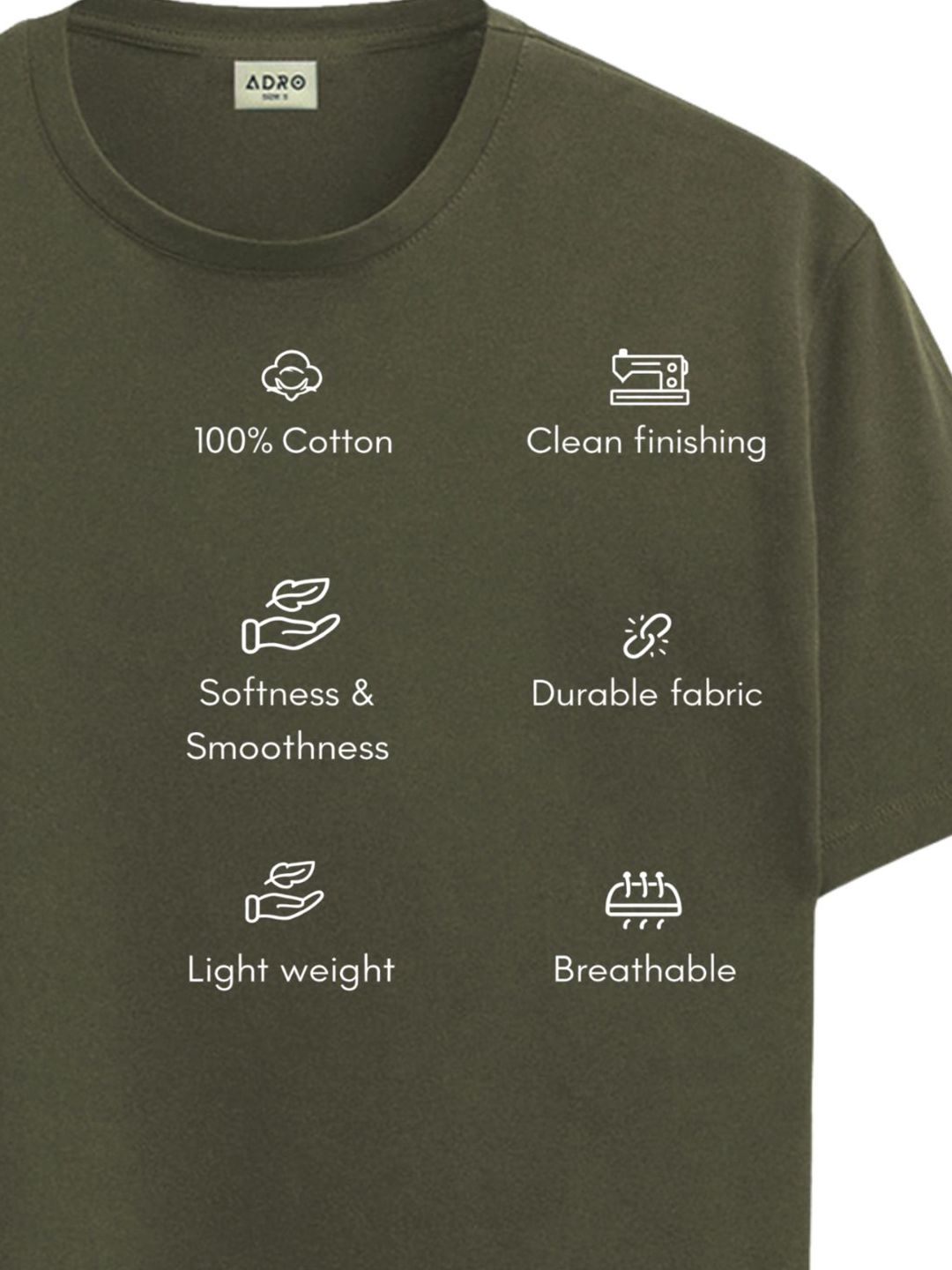ADRO Men Typography Printed T-shirt