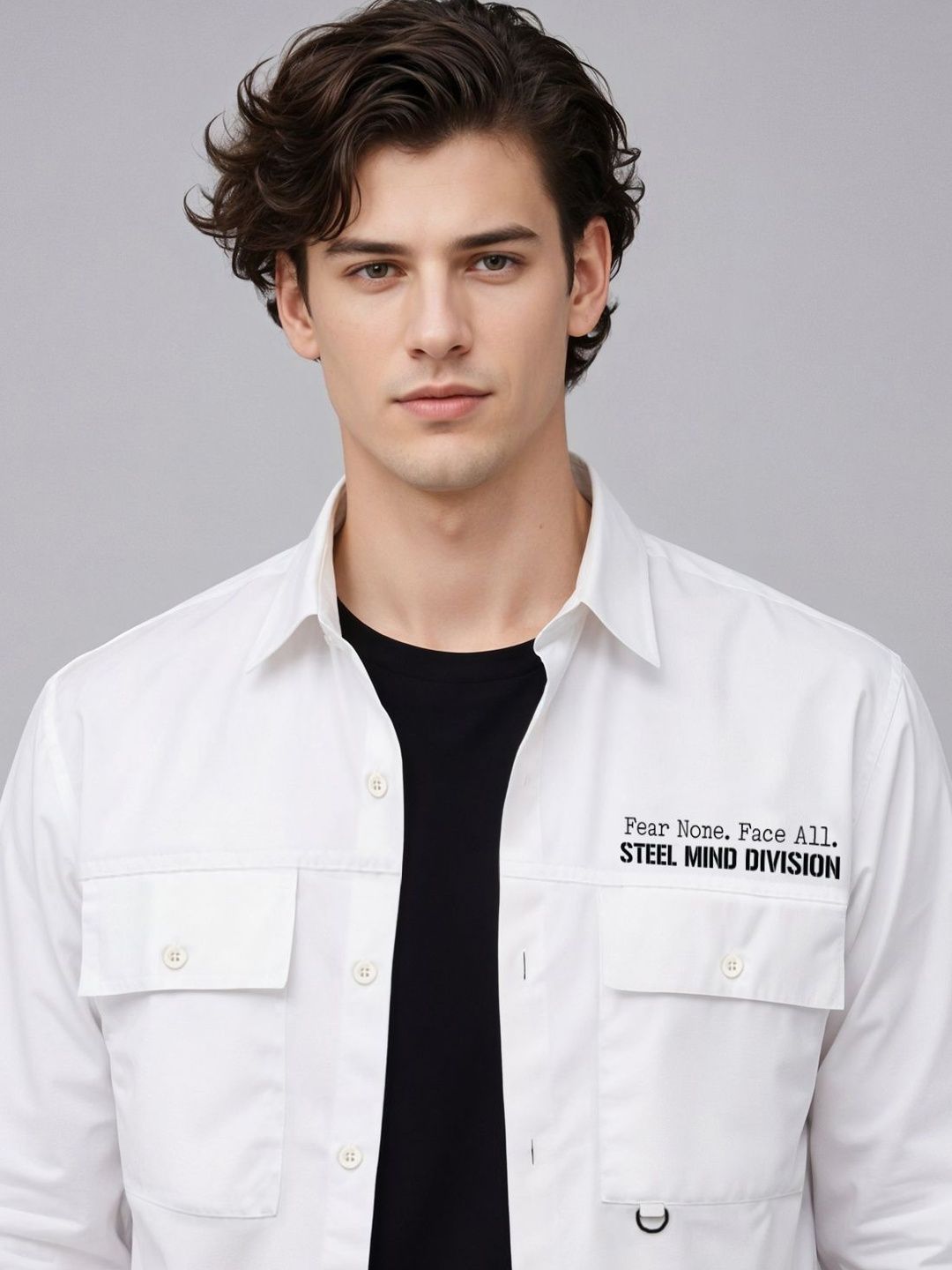 ADRO Classic Printed Cotton Twill Cargo Baju Kasual