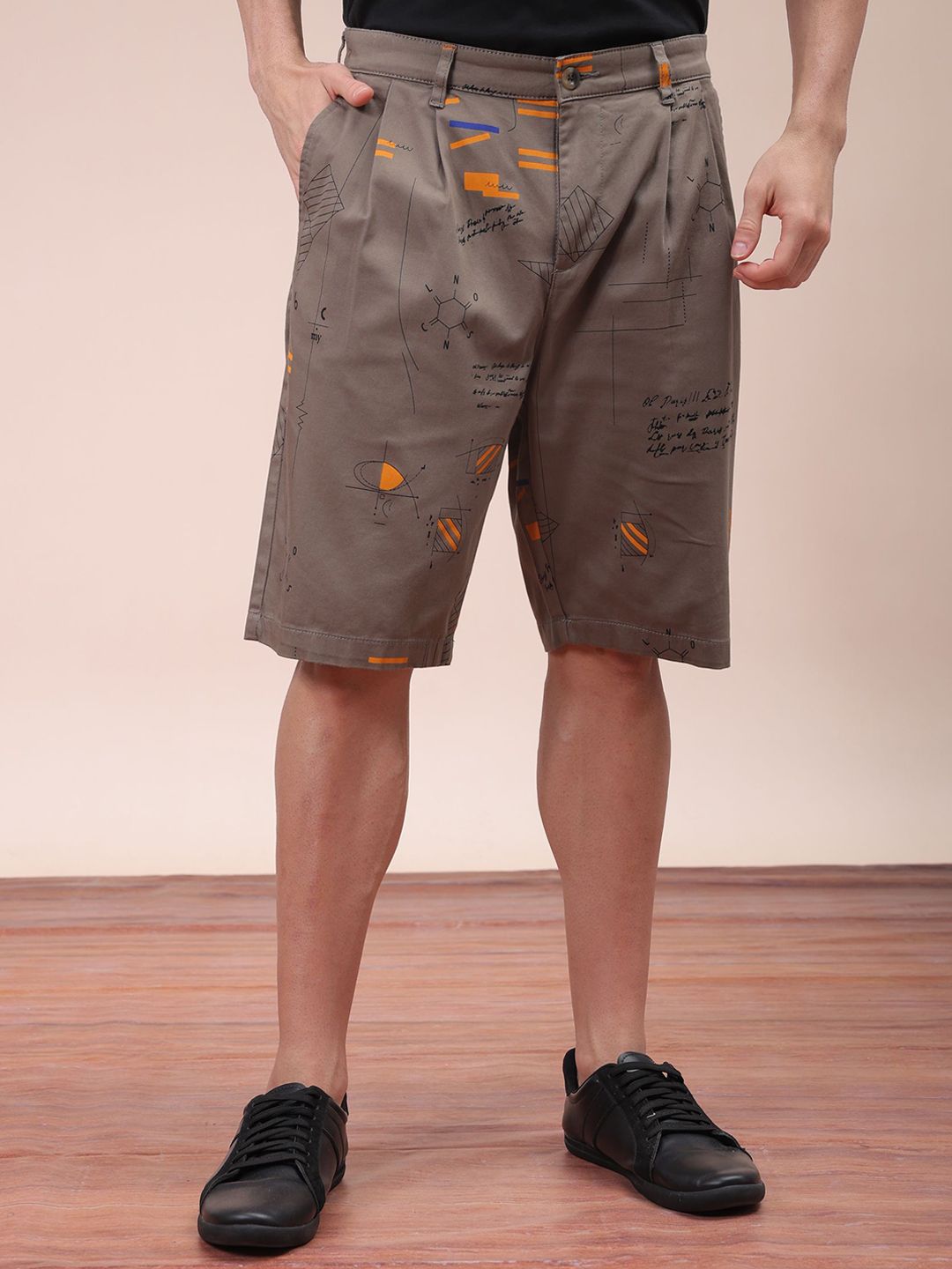 The Indian Garage Co Men Printed Regular Shorts
