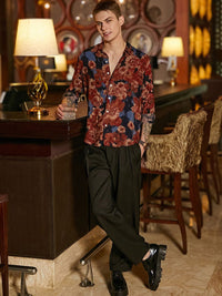Campus Sutra Men Comfort Fit Spread Collar Floral Printed Casual Shirt