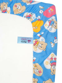 Myntra Elegant Homes Bercetak Biru 400 TC Cotton Set Cadar Bujang 2.25 m x 1.50 m