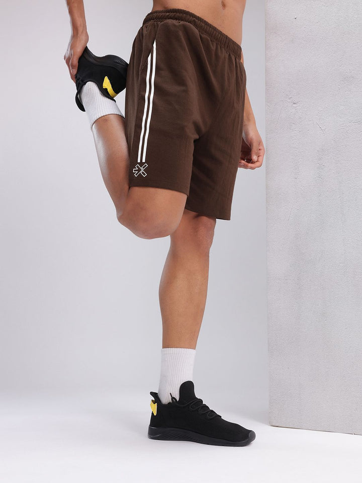HRX by Hrithik Roshan Men Mid-Rise Training Shorts with Side-Taping