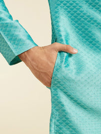 Diwas by Manyavar Embroidered Mandarin Collar Thread Work Straight Kurta