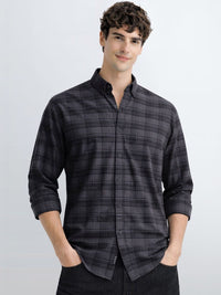 ADRO Men Standard Tartan Checks Checked Casual Shirt