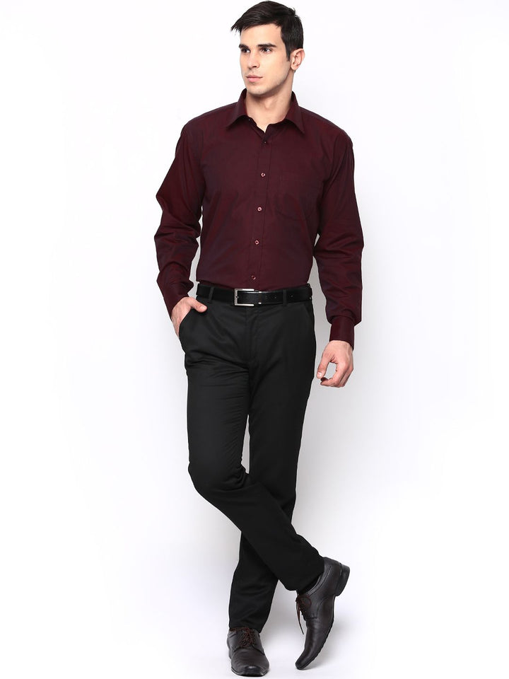 Hancock Maroon Formal Shirt