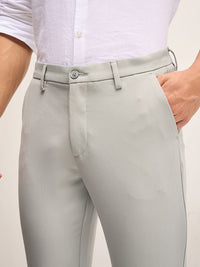 THE BEAR HOUSE Men Mid-Rise Slim Fit Formal Trousers