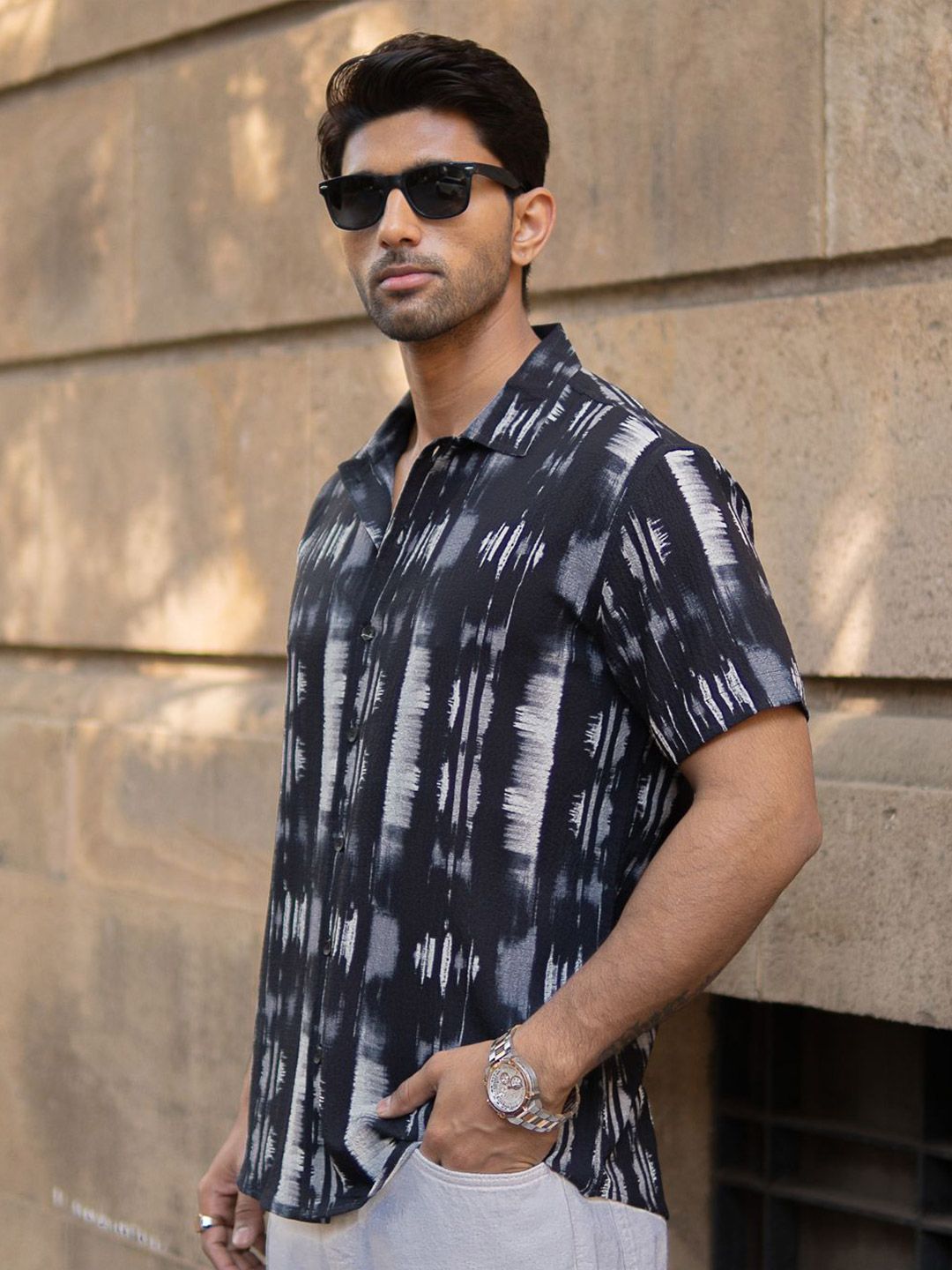 Powerlook Men Opaque Printed Casual Shirt
