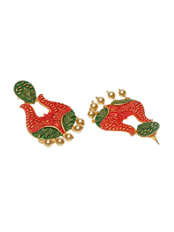 Anting-anting Drop Kontemporari Anouk Saduran Emas