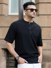 Powerlook Men Drop-Shoulder Sleeves T-shirt