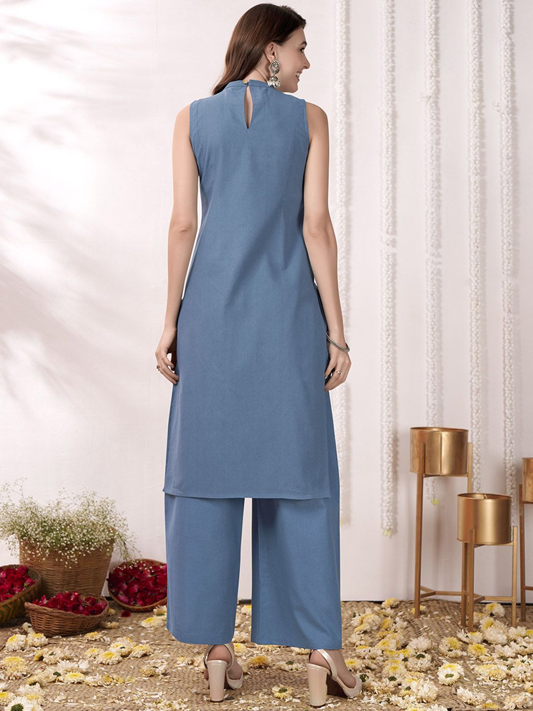 Anouk  Sleeveless Pure Cotton Co-Ords Set