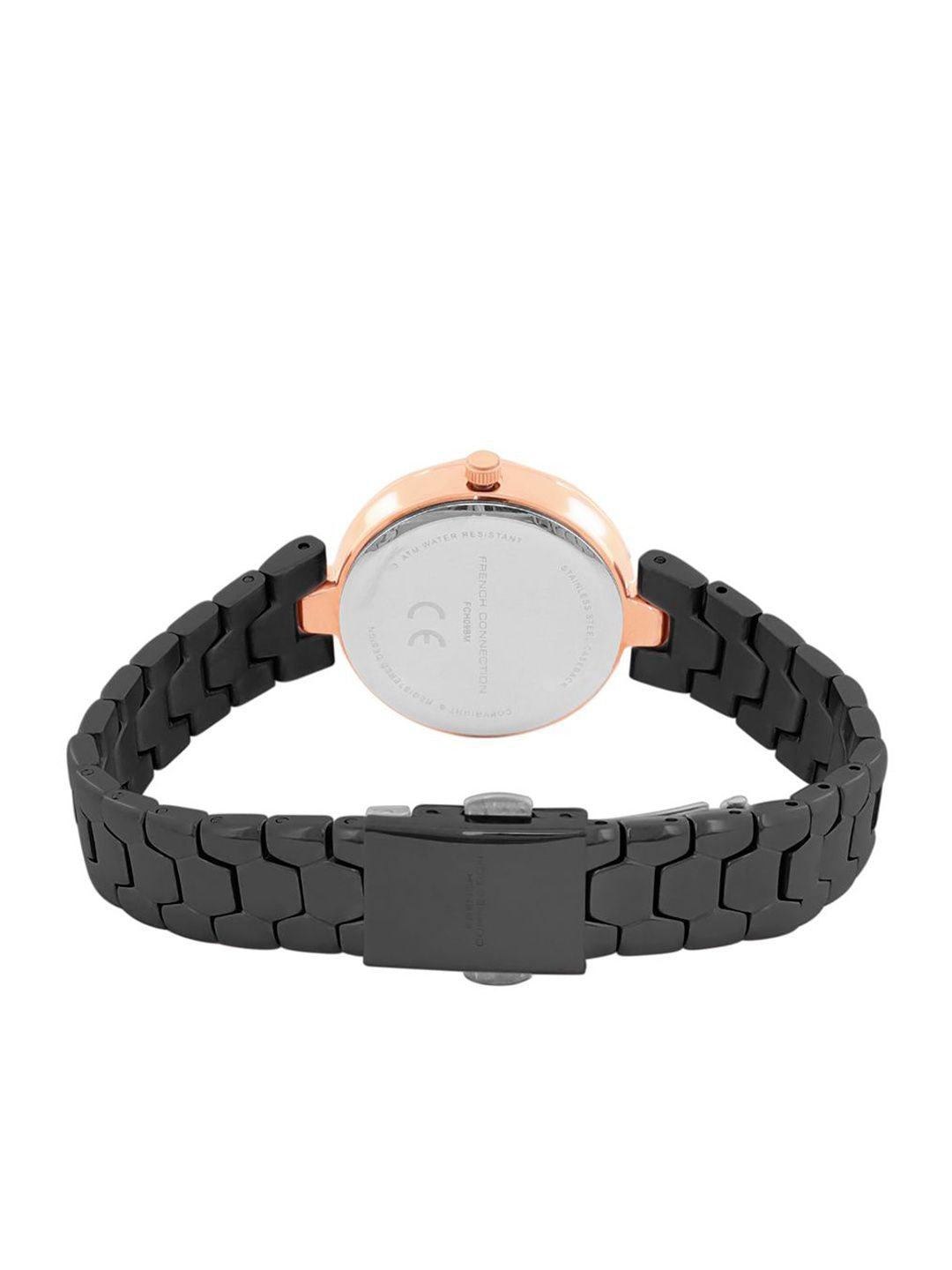 Sambungan Perancis Wanita Dial Gelang Gaya Gelang Tali Reset Masa Analog Watch FCH09BM