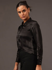 STREET 9 Women Edgy Slim Fit Opaque Casual Shirt