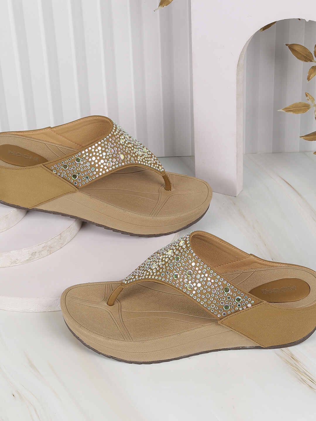 Mochi Embellished Wedge with