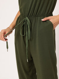 DressBerry Effortless Elegance Strapless Waist Tie-Up Bandeau Jumpsuit