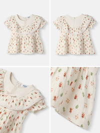 Nauti Nati Girl Floral Cotton Lace Dress