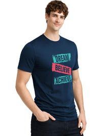 ADRO Men Typography Printed T-shirt