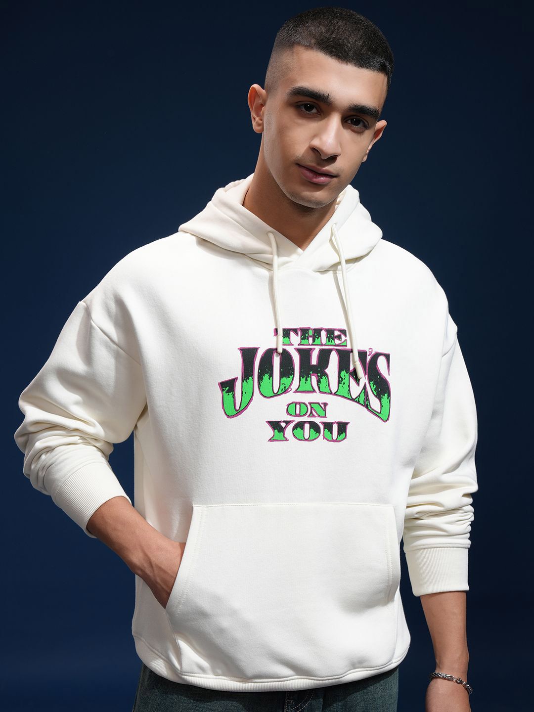 HIGHLANDER Men Oversized Drop Shoulder Hoodie Sweatshirt