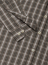 Thomas Scott Men Smart Button-Down Collar Tartan Checked Cotton Formal Shirt