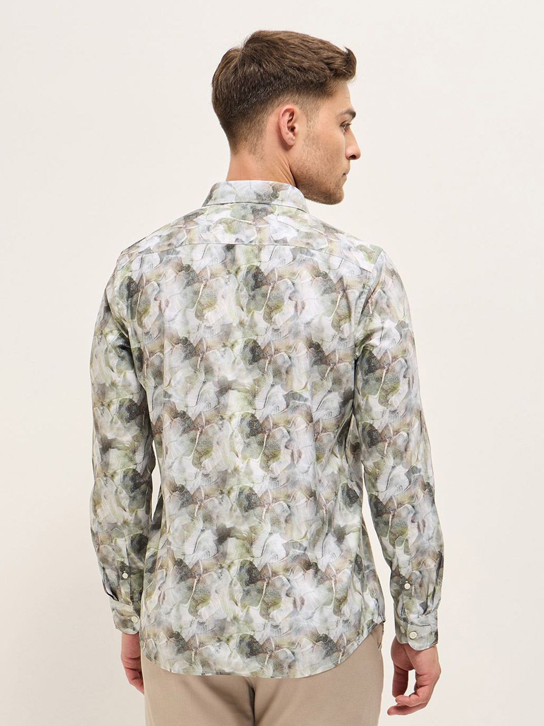 THE BEAR HOUSE Men Tailored Fit Opaque Printed Formal Shirt