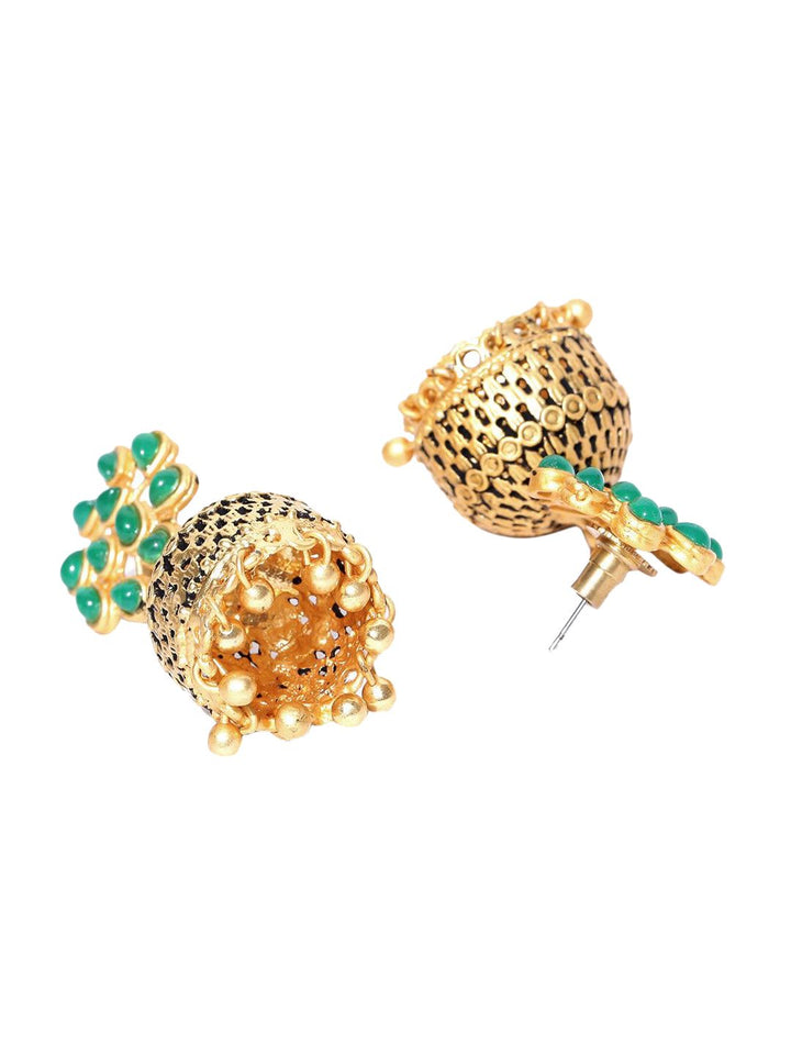 Jhumkas Kontemporari Bersalut Emas Anouk