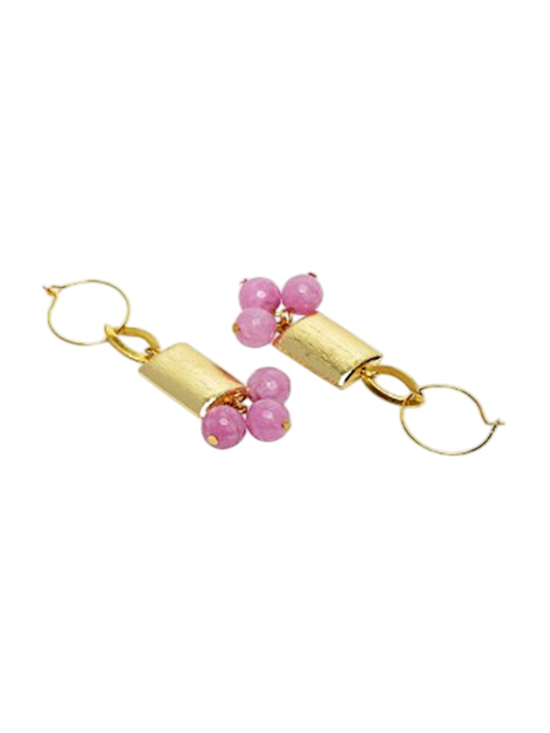 Anting-anting Drop Kontemporari Bersalut Emas Anouk
