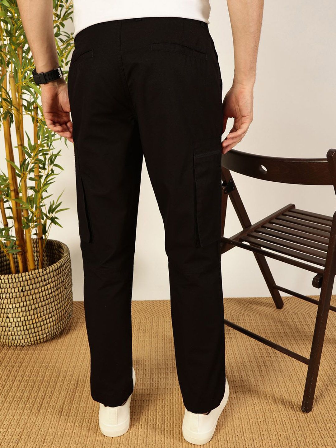 Thomas Scott Men Smart Easy Wash Cargo Trousers