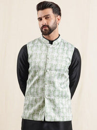 Anouk Geometric Printed Nehru Jacket