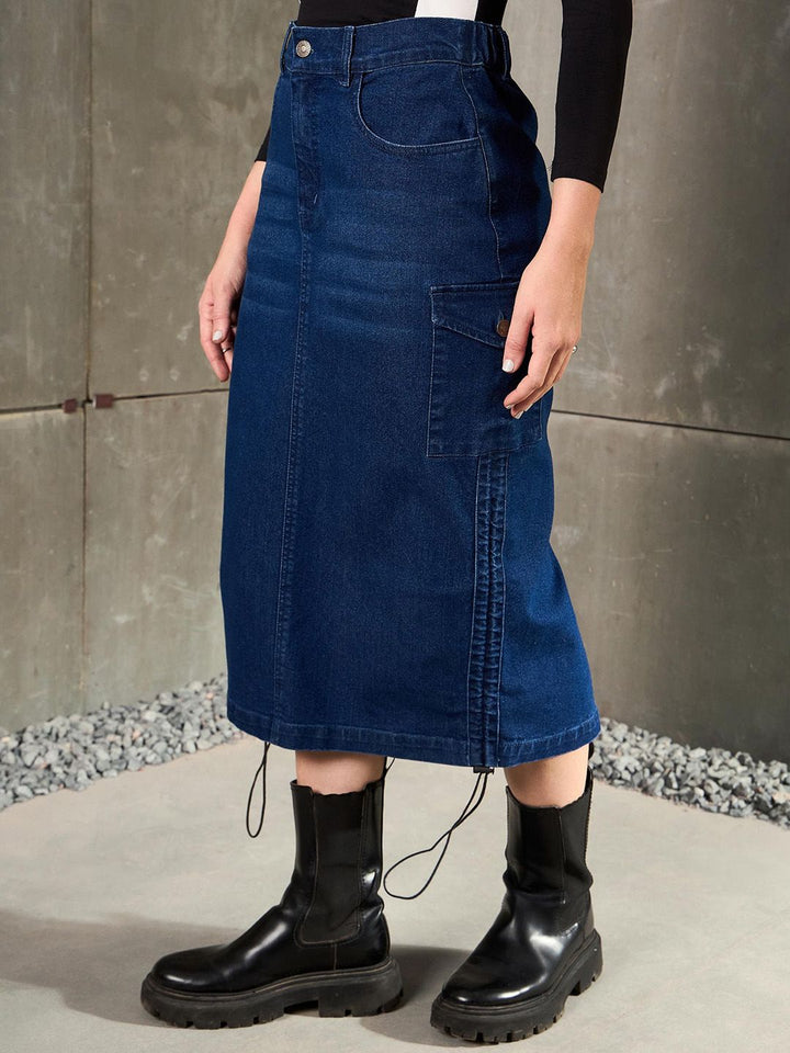SASSAFRAS Pencil Midi Skirt