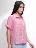 ESPYR By Tokyo Talkies Women Solid Relaxed Fit Shirt