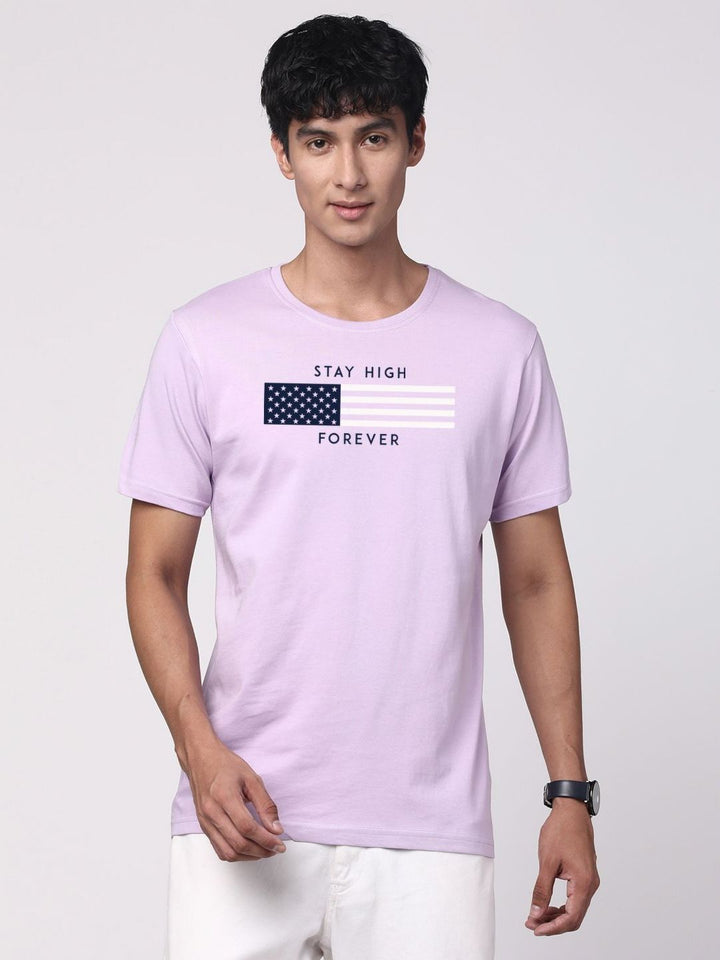 Baju-T Leher Bulat Bercetak Grafik ADRO Lelaki