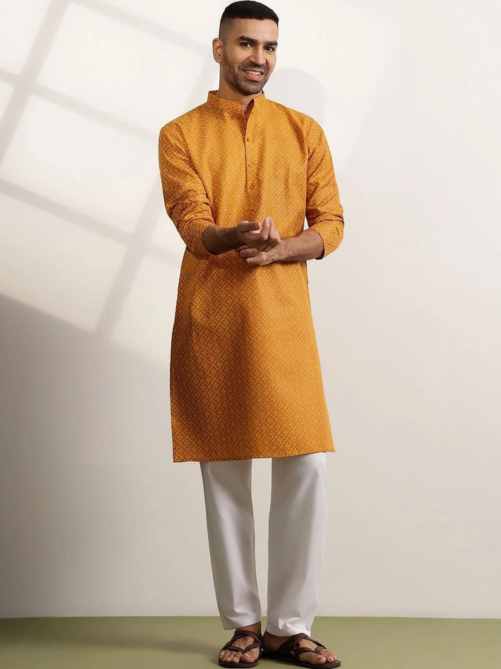 Anouk Men Ethnic Motifs Printed Regular Kurta with Pyjamas