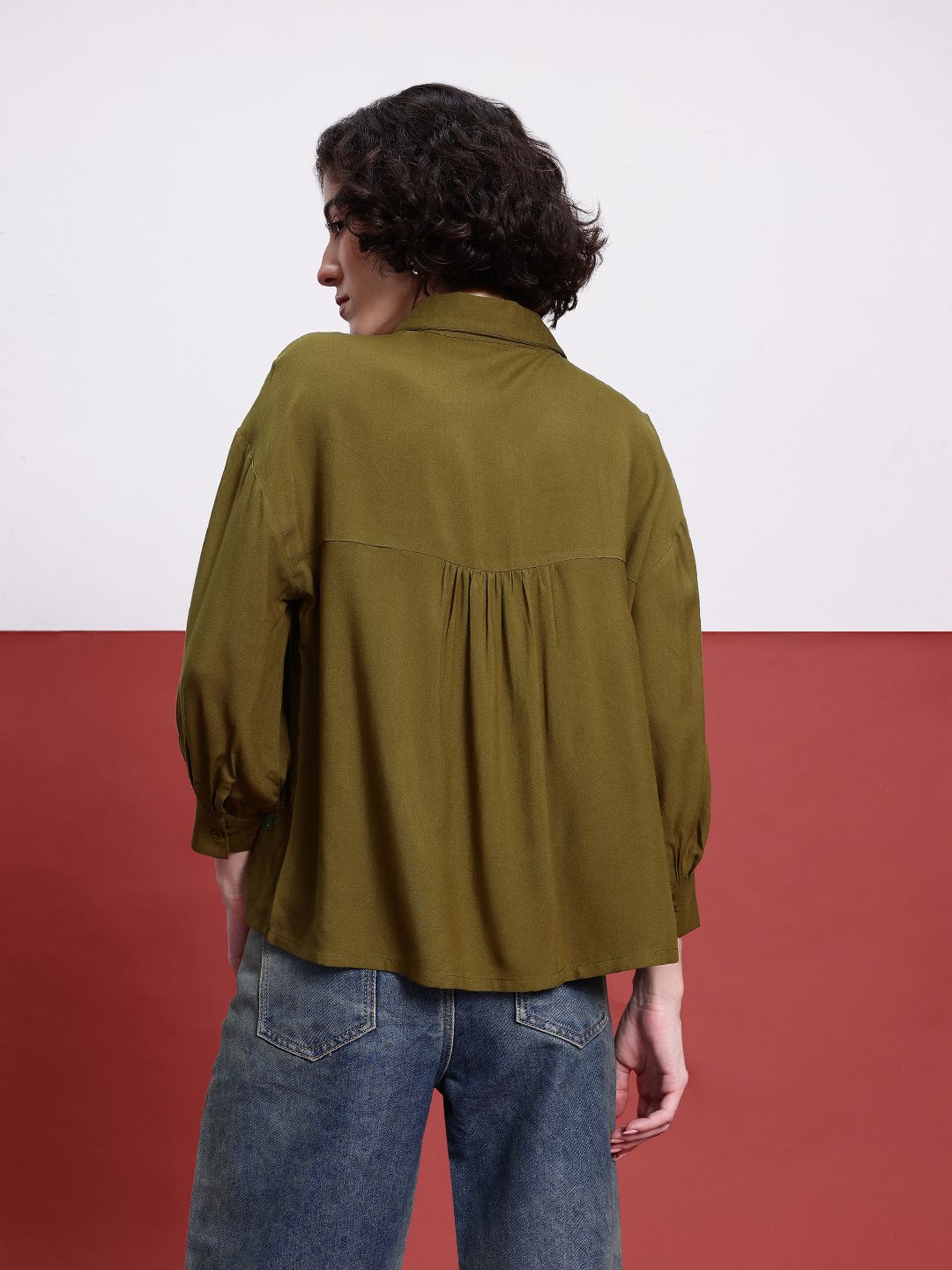DressBerry Indie Blossom Printed Relaxed Fit Shirt