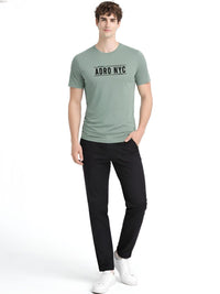 ADRO Men Typography Printed T-shirt