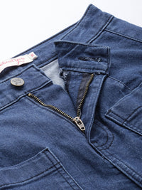 all about you Women Wide Leg High-Rise Light Fade Stretchable Jeans