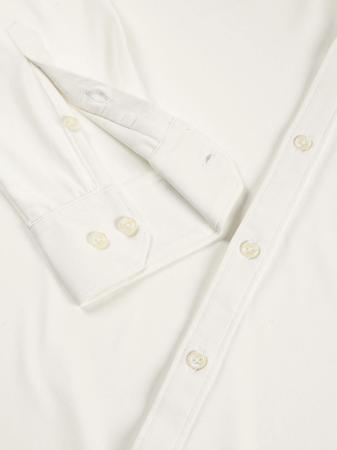 Thomas Scott Men Premium Spread Collar Solid Slim Fit Casual Shirt