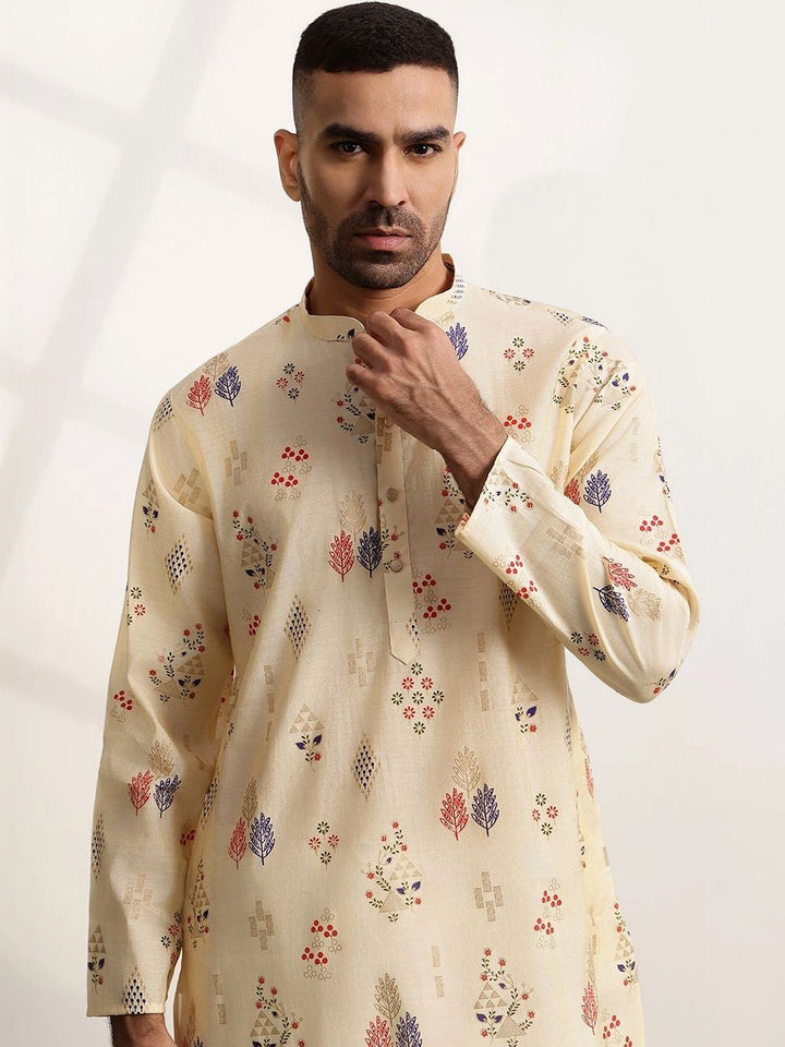 Anouk Men Ethnic Motifs Printed Regular Kurta with Trousers