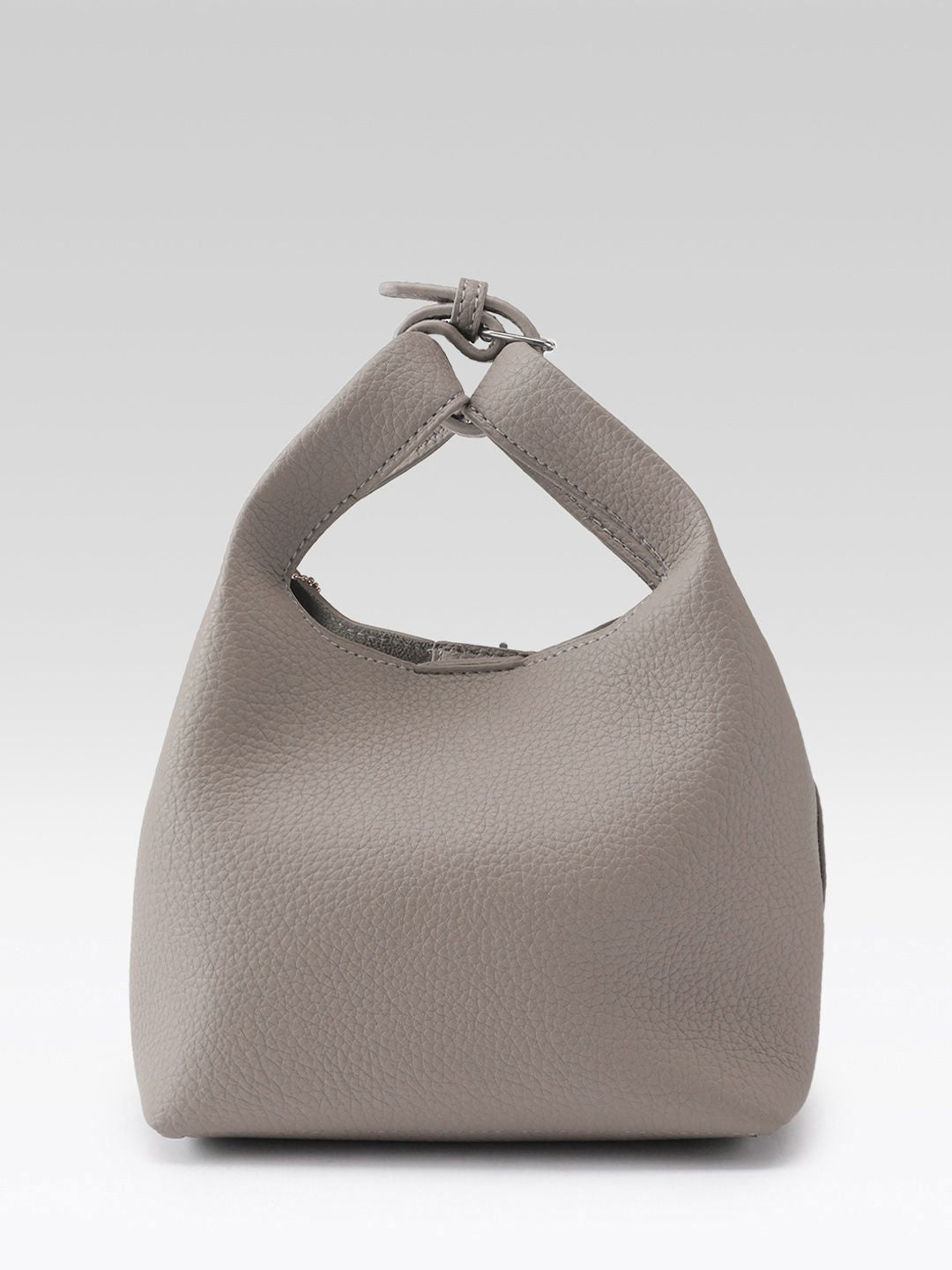 DressBerry Textured Bucket Handheld Bag with Pouch