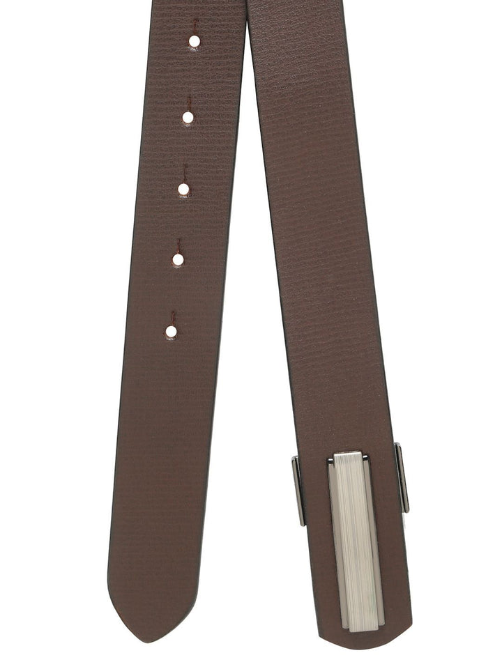 Teakwood Leathers Men Textured Leather Formal Belt