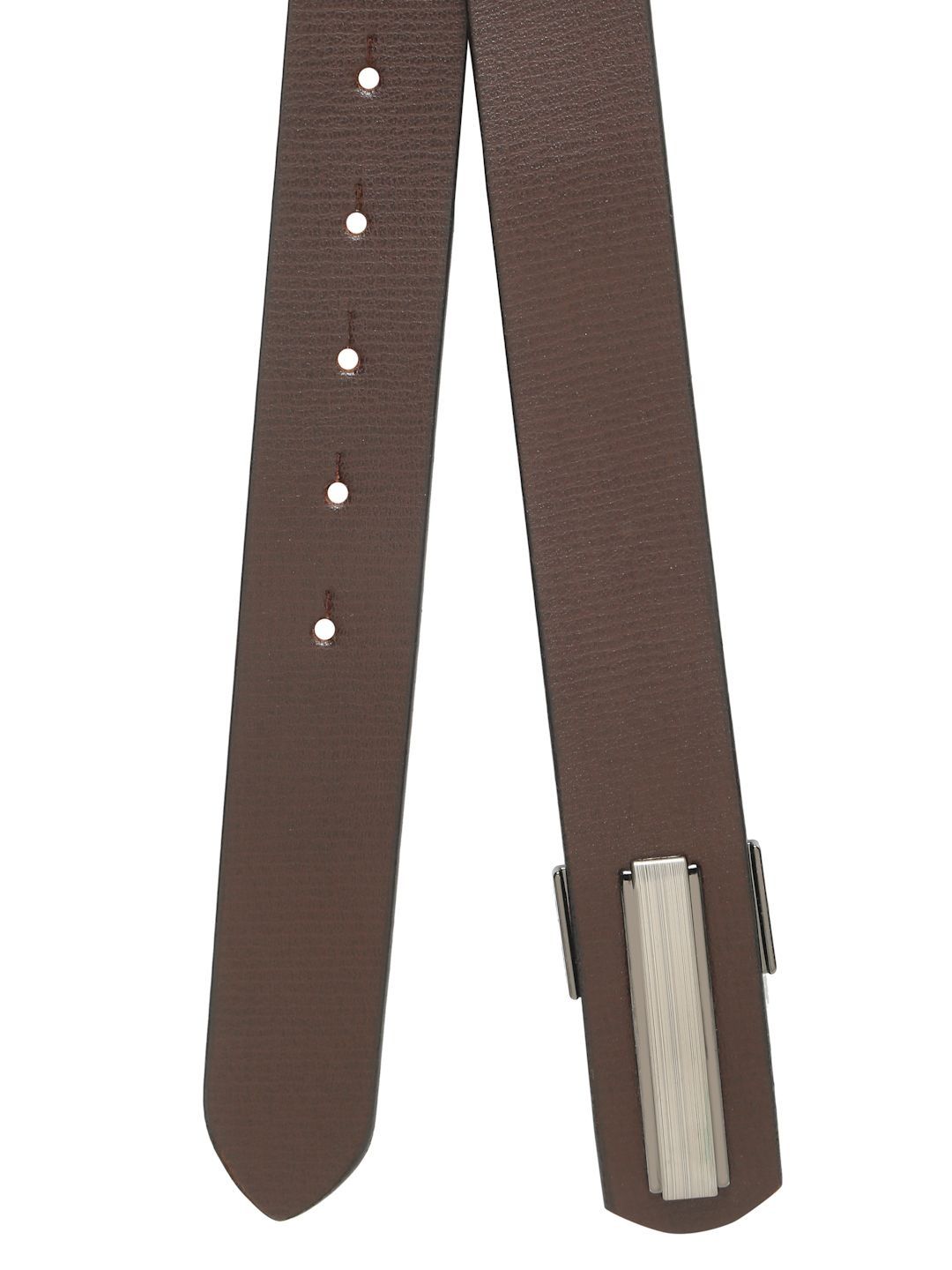 Teakwood Leathers Men Textured Leather Formal Belt