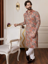 SOJANYA Men Embroidered Thread Work Kurta