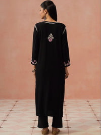 Rumah Wanita Chikankari Kurta Chikankari Sulaman Bunga