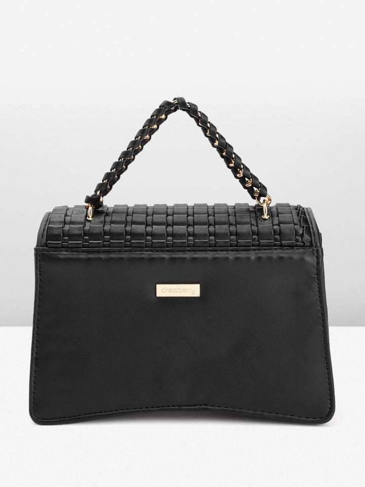 DressBerry Structured Satchel Textured with Quilted Detail