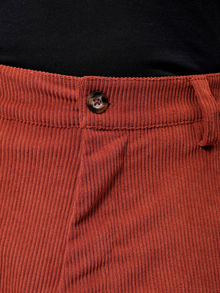 The Indian Garage Co Men Textured Loose Fit Cargos Trousers