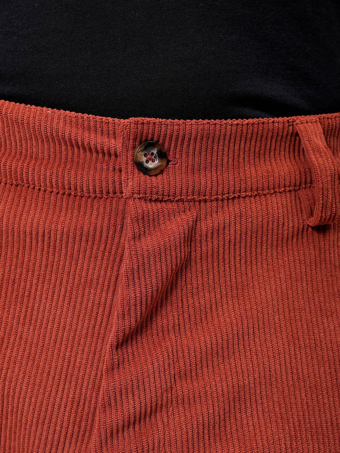 The Indian Garage Co Men Textured Loose Fit Cargos Trousers